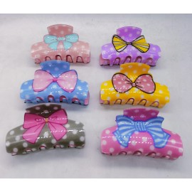 Fashion Alley Shine 8 CM Hair Claw For Women Pack Of 12
