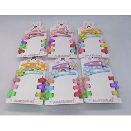 Fashion Alley Kids Mini Hair Claw With Pin Pack Of 12 Card