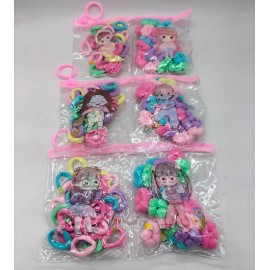 Fashion Alley Rubber Band For Kids Pack Of 12 Pouch  