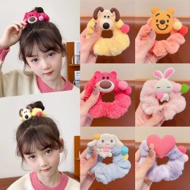 Fashion Alley Fur Rubber Band For Kids Pack Of 12